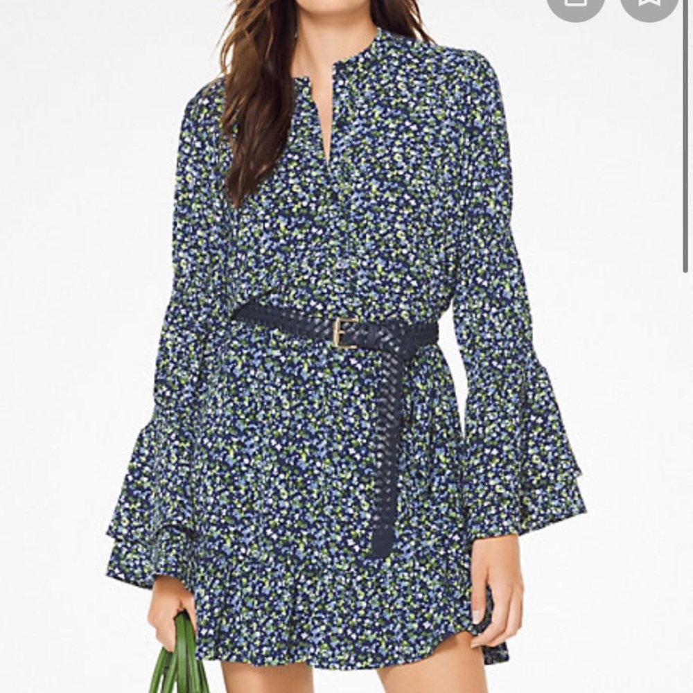 MICHAEL KORS Floral Crepe Blouse